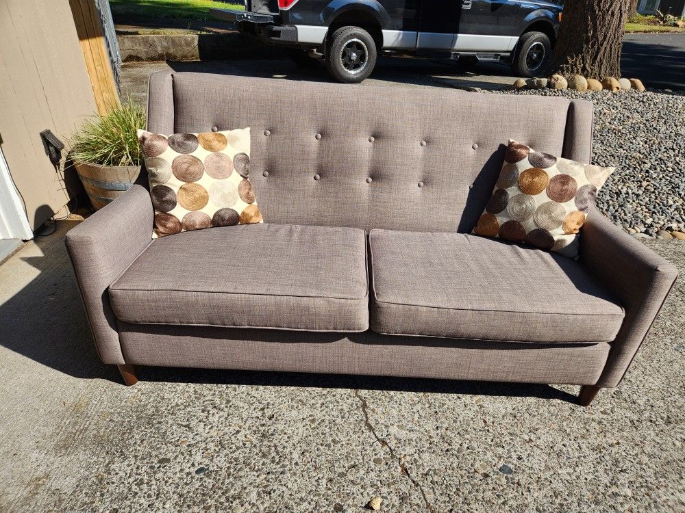 GREY MCM Sofa (What's New Furniture)-Excellent Condition!