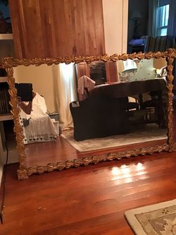 Mirror with antique frame
