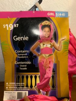 Girls New Genie Costume Size S (4-6)