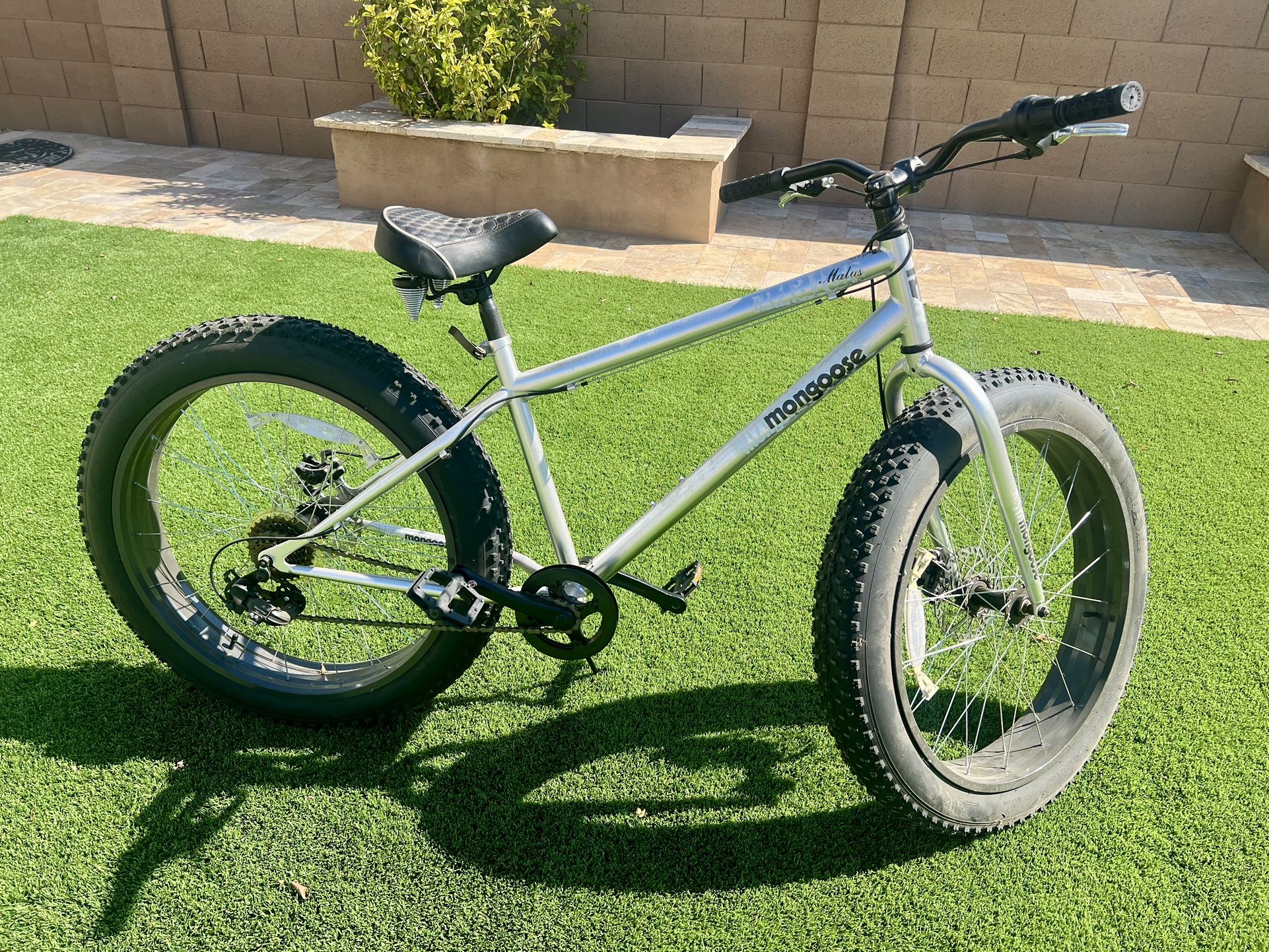 Mongoose Fat Tire Bike Green Mongoose Argus Trail Adult Fat Tire