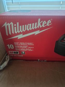 MILWAUKEE BATTERY'S XC5.0  REDLITHIUM