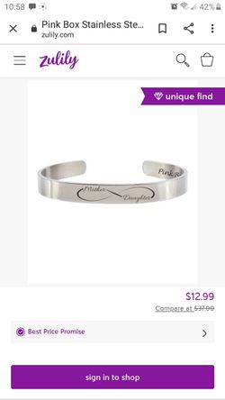 Stainless Steel Mother Daughter Infinity Bracelet (2)