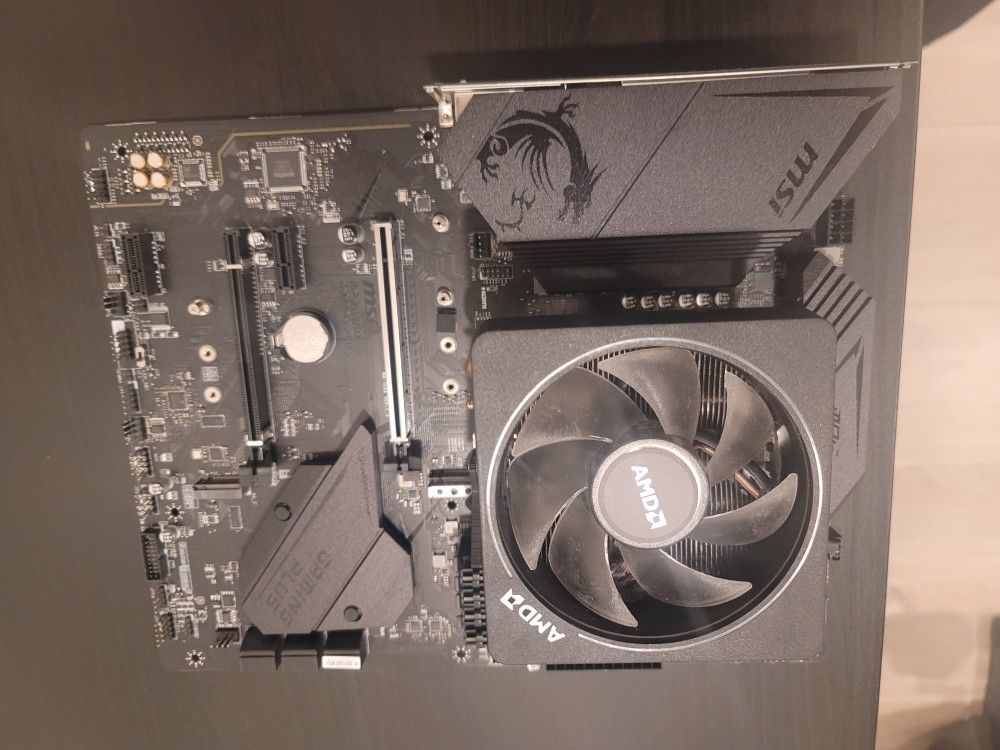 MSI MPG B550 Gaming Plus Motherboard With RAM and CPU