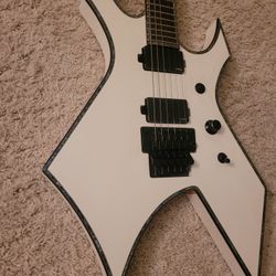 B. C. Rich Warlock Extreme Matte White W/EMG's