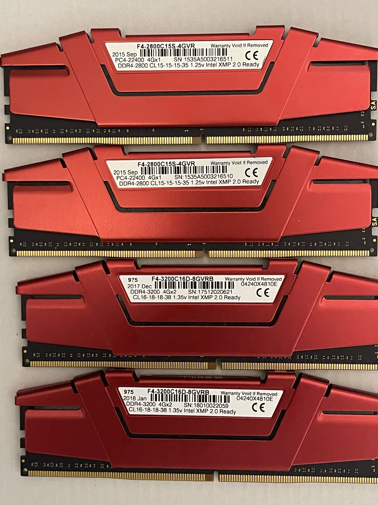 (4x4) 16gb Ripjaw Ram 