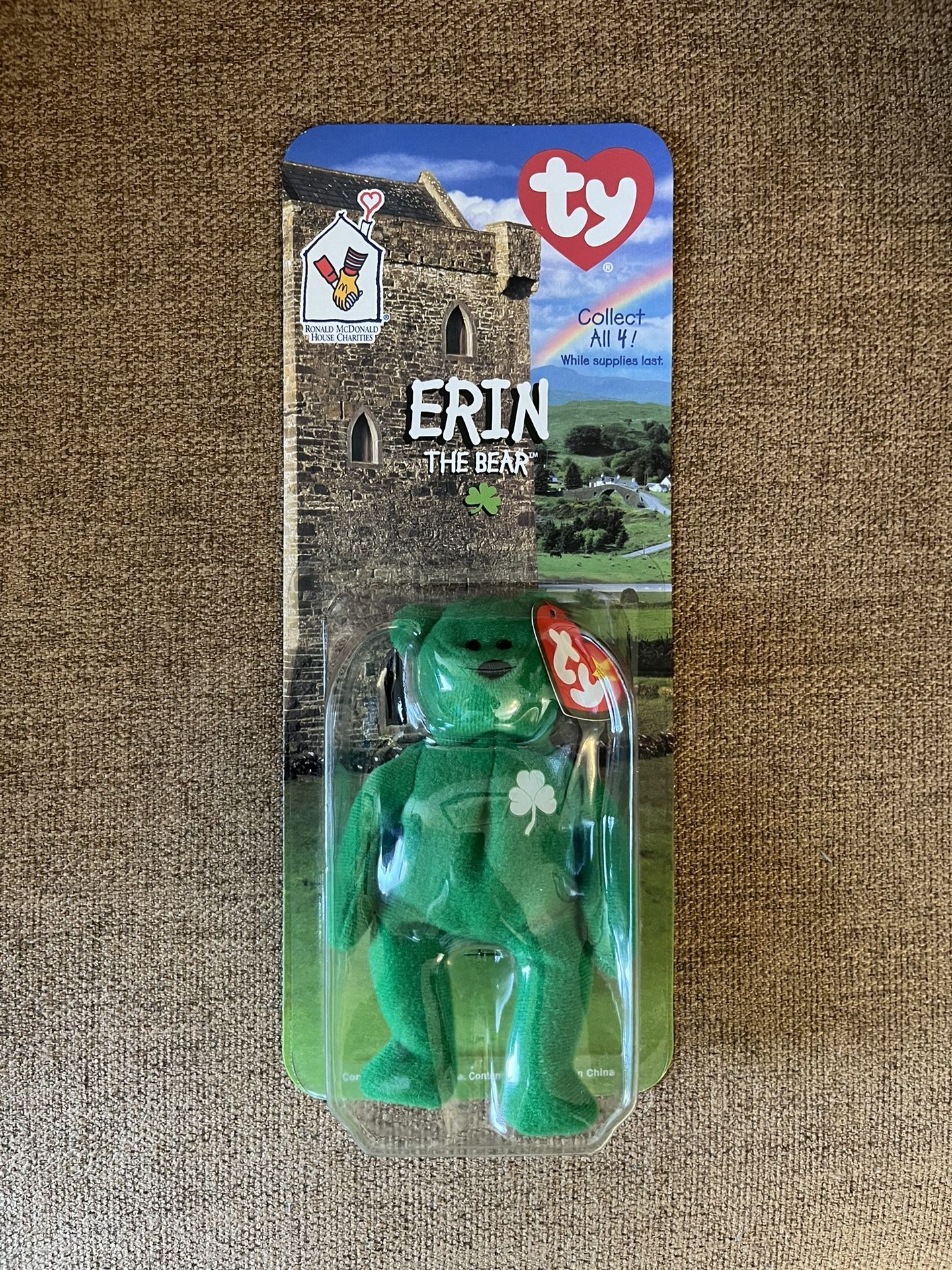 Ty Erin The Bear Teenie Beanie Baby 1997 McDonalds (Unopened)