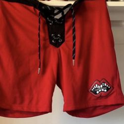 Chrome Hearts Matty Boy Leather Patch Chomper Shorts (L)