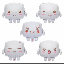 25Piece Marshmallow Faces Decoration Funny Balloon Set Party