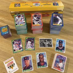 1990 Score Baseball Complete Set  Bo Jackson Big Hurt Mo Vaughn RC’s