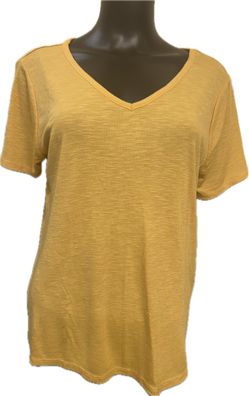 Short sleeve T-shirt, mustard, 0X