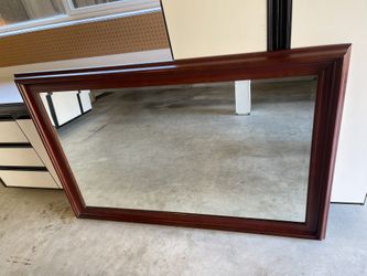 Large Wood Mirror 69x44