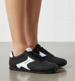 Guess Black and White Low-Top Sneakers