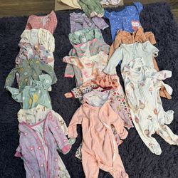 Must Go ASAP! Two Huge Boxes Of Baby Girl/boy Clothes 0-6 Months  and Fischer price jumper 