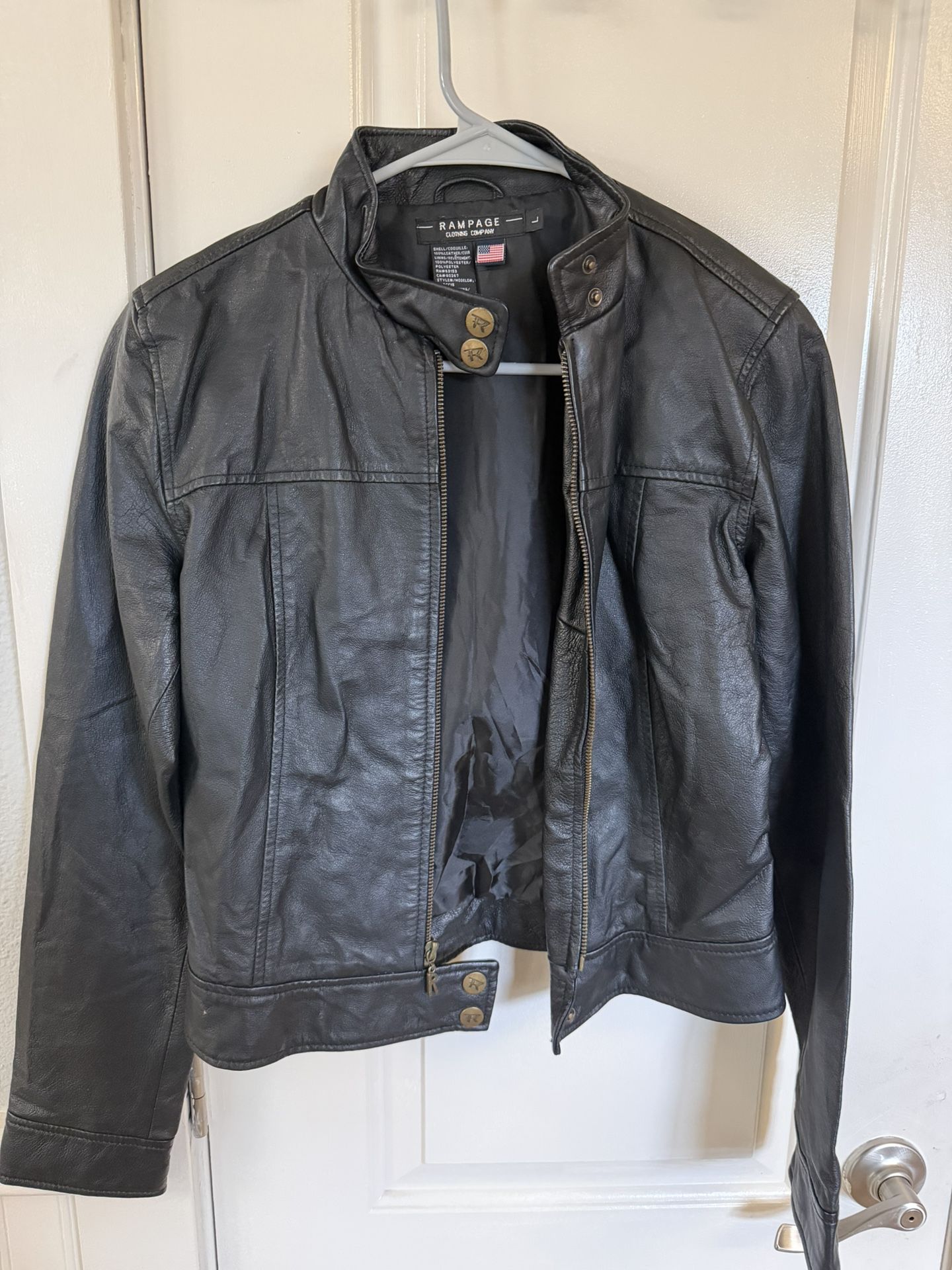 Leather Jacket - Womens Large
