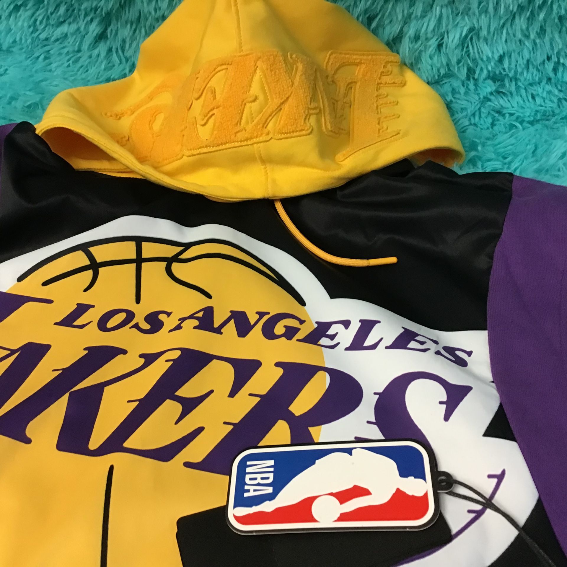 Kobe Bryant LA Lakers Hoodie NBA Jersey Black Mamba 