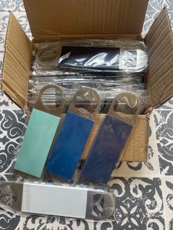 Bulk Lot (25 blacks + 4 extras) Silicone Laserable bottle opener