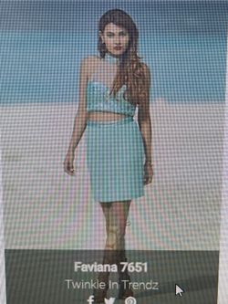 Designer Faviana Short 2 Piece Style Dress 