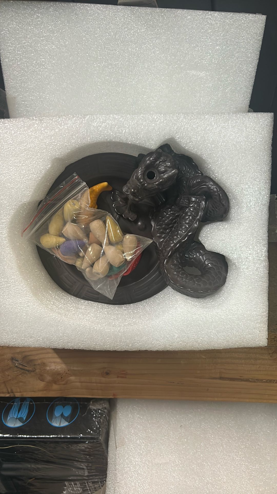 Ceramic Backflow Dragon Incense Burner