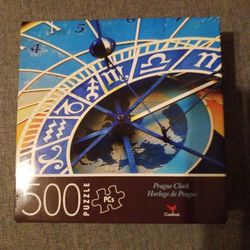500 PUZZLE PRAGUE CLOCK  HORLOGE DE PRAGUE 