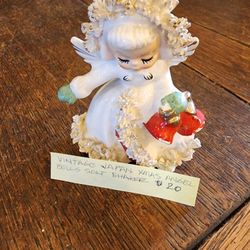 Vintage Girl Angel Salt Shaker $20