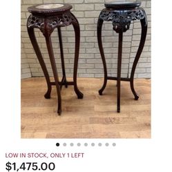 Chinese Rose Wood Plant Stand 