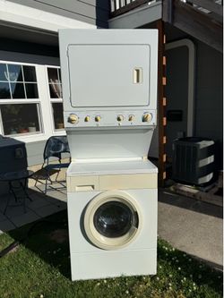 Stacked washer dryer combo