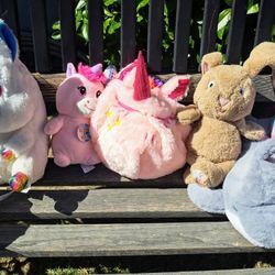 Adorable Plushie Mix - Unicorns, Bunny, Dolphin & More! Priced to Sell!