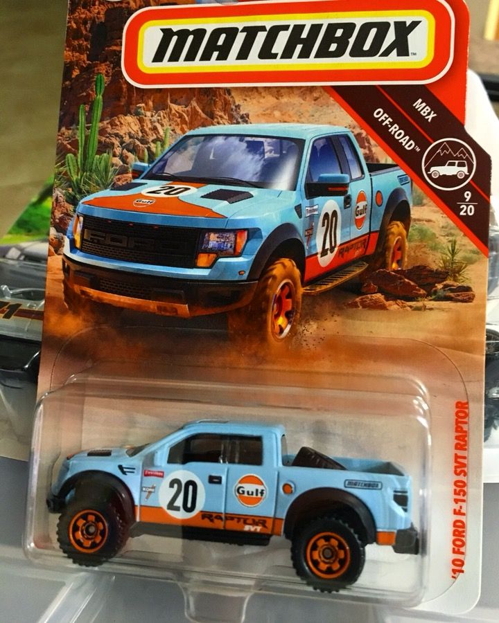 Matchbox die cast cars 2018 - 2019 Ford F150 svt raptor gulf racing edition Honda Ridgeline audi avant rs2 Hudson hornet fire chief $3-$5 each or tra