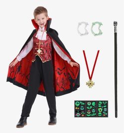 Kids Vampire Halloween Costume Set
