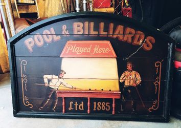 Vintage Mid-century Pool And Billiards played Here 