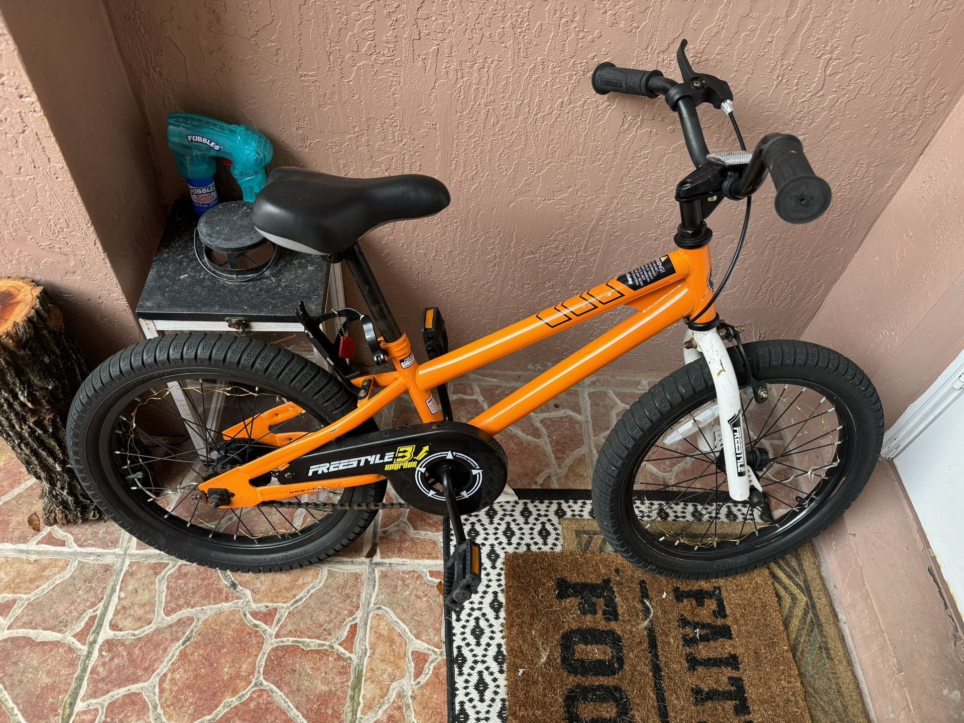 Kids 18" Orange BMX Bike w/ Dual Brakes