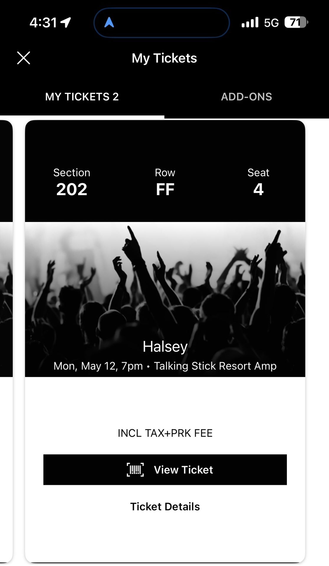 Halsey May 12 7PM PHX.