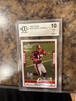 2005 Score Jason Campbell Rookie Card BCCG 10