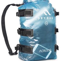 Floating Waterproof Dry Bag Backpack - 15 Liter Outdoor Rucksack for Tactical, Survival, Camping & Hiking