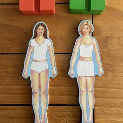 Melissa & Doug Magnetic Dress up Dolls Only