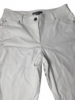 89th & Madison Women's White Textured Pants Size 10
