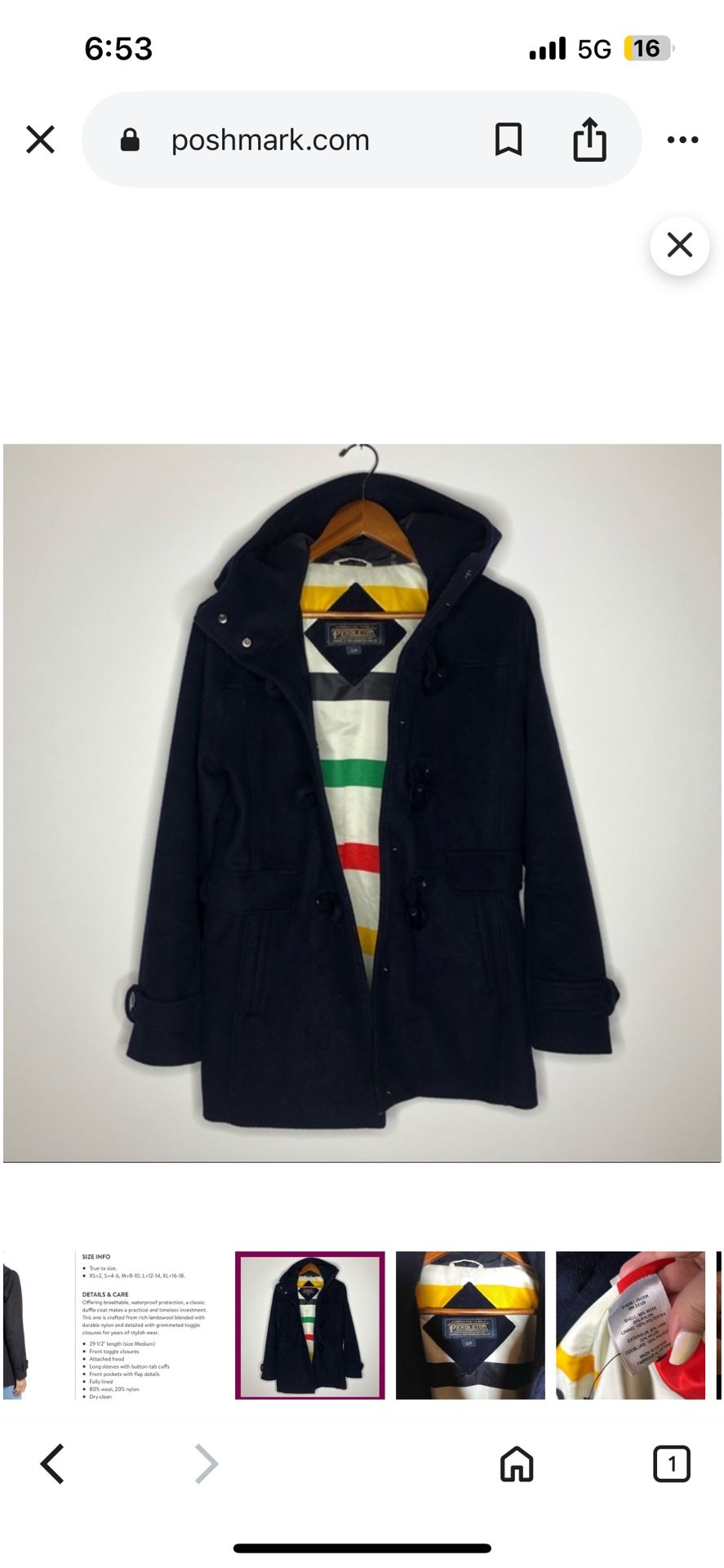 Pendleton Roslyn Waterproof Lamb-swool Blend Coat