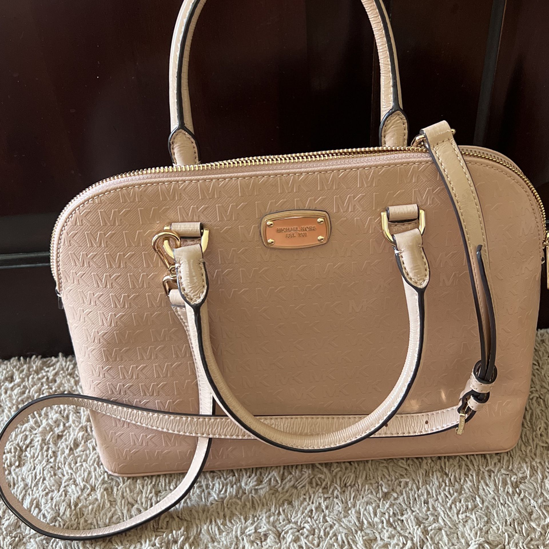 Cindy Large Leather Dome Satchel