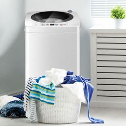 Costway Portable 7.7lbs Automatic 110V Laundry Washing Machine w/ Drain Pipe [NEW] **Retails for $219  