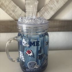 Dallas Cowboys Football 20oz Snow Globe Tumbler