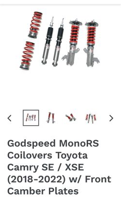 18/22 Toyota Camry Godspeed MonoRS Coilovers