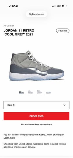 Jordan 11 cool grey