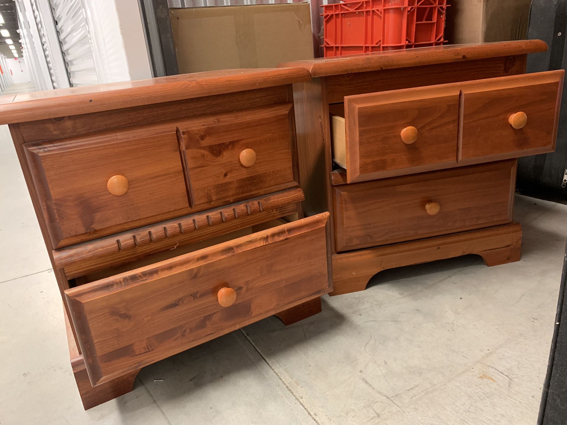 Two bedroom night stands with spacious drawers