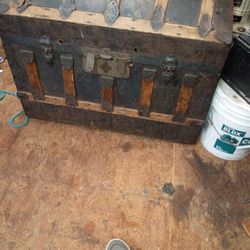 A vintage   Steamer Trunk