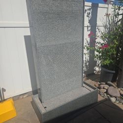Large 68" Tall x 48" Wide Solid Granite Stone Water Fountain Indoor Or Outdoor 