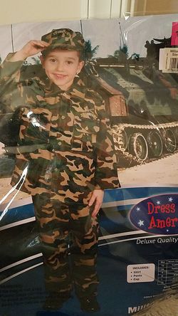 Kids military costume size 4-6