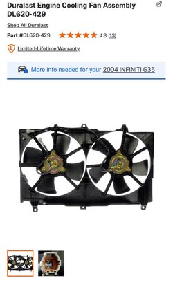Vq35DE - G35 - 350Z Radiator fan assembly new!