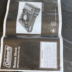 Butane Stove For Camping Or Other Outdoor Activities 