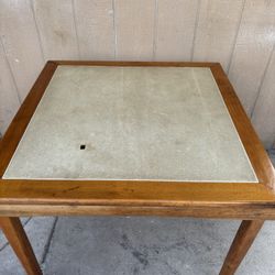 Leg-O-Matic Co, Folding, Wood, Retro, MCM Table, card table