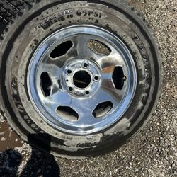 Chevy C10 Rally Rims With Caps 15 Inch